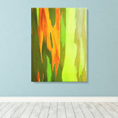 レインボーユーカリの樹皮,ハワイ キャンバスプリント (インサイチュ (ウッドフロア))