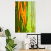 レインボーユーカリの樹皮，ハワイ ポスター (ホームオフィス)