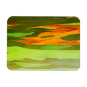 レインボーユーカリの樹皮，ハワイ マグネット (横)