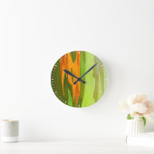 レインボーユーカリの樹皮，ハワイ ラウンド壁時計 (ホーム)