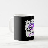 レインボーユー988予防カラフルバンド コーヒーマグカップ (正面左)