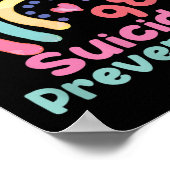 レインボーユー988自殺防止認識度Ribbo ポスター (角)