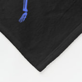 レインボーヨガスケルトンエクササイズボーンハロウィーンパーツ フリースブランケット (角)