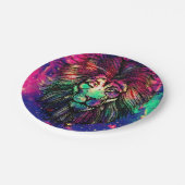 レインボーライオンヒップスター銀河系 ペーパープレート (アングル)