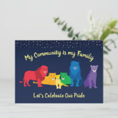 レインボーライオンプライドLGBTプライドパーティー 招待状 (スタンド正面)