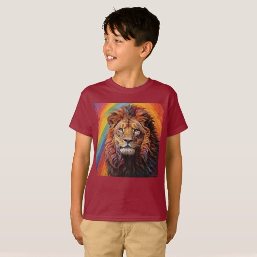 レインボーライオン Tシャツ (正面フル)