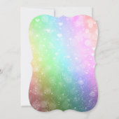 レインボーライトスパークルスウィート16パーティの招待状 招待状 (裏面)