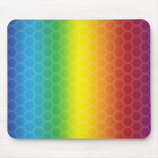 レインボーライトマウスパッド。マウスパッド マウスパッド (正面)