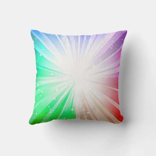 レインボーライト装飾用クッション。 クッション (裏面)