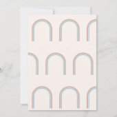 レインボーラインアーチ第1誕生日招待状 招待状 (裏面)