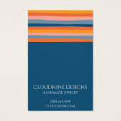 レインボーラインイヤリングネックレスジュエリーディスプレイカード (裏面)