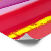 レインボーライン：抽象芸術の高級構成。 ポスター (角)