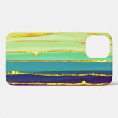 レインボーライン:抽象芸術の高級構成。 Case-Mate iPhoneケース (裏面 (横))