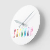 レインボーラウンドウォールクロック ラウンド壁時計 (傾斜)