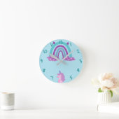 レインボーラウンドクロック ラウンド壁時計 (ホーム)