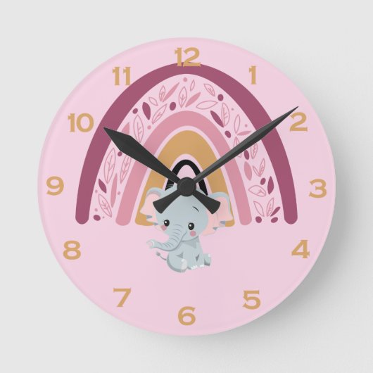 レインボーラウンドクロック ラウンド壁時計 (正面)