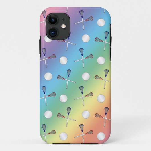 レインボーラクロス模様 Case-Mate iPhoneケース (裏面)