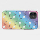 レインボーラクロス模様 Case-Mate iPhoneケース (裏面(横))
