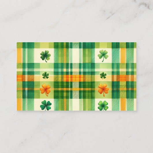 レインボーラッキーリトルシャームロックブックスベビー エンクロージャーカード (裏面)