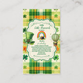 レインボーラッキーリトルシャームロックブックスベビー エンクロージャーカード (正面)