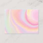 レインボーラッシュアフターケアイラスト大理石 名刺 (裏面)