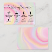 レインボーラッシュアフターケアイラスト大理石 名刺 (正面/裏面)