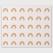 レインボーラッピング紙ギフトはピンクで包む ラッピングペーパー (フラット)