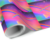 レインボーラッピング紙 ラッピングペーパー (ロールコーナー)