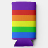 レインボーラブイズラブゲイプライドパレードカスタムLGBT スリム缶クーラー (裏面)
