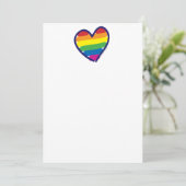レインボーラブゲイプライドハート 招待状 (スタンド正面)