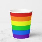 レインボーラブズラブゲイプライドLGBTQパーティー 紙コップ (裏面)