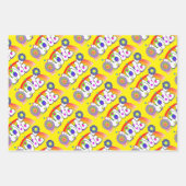 レインボーラブセット ラッピングペーパーシート (正面3)