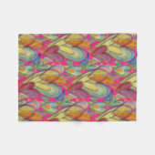 レインボーラブハートズコージーフリースブランケット フリースブランケット (正面(横))