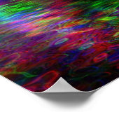 レインボーラブハートポスター ポスター (角)