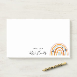 レインボーラブハート先生ポストイットノート ポストイット