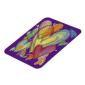 レインボーラブハート感動的冷蔵庫用マグネット マグネット (左側)