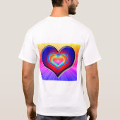 レインボーラブハート Tシャツ (裏面)