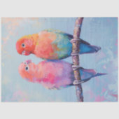 レインボーラブバードの切り離し 薄葉紙 (正面)