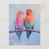 レインボーラブバード ポストカード (正面)