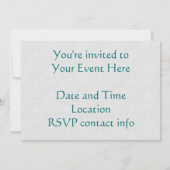 レインボーラブピーコック 招待状 (裏面)