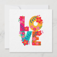 レインボーラブフラットカード