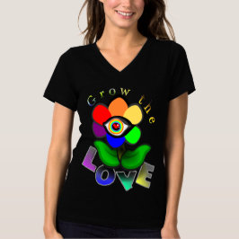 レインボーラブフラワー Tシャツ