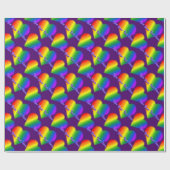 レインボーラブラッピング紙カスタムゲイプライド紙 ラッピングペーパー (フラット)