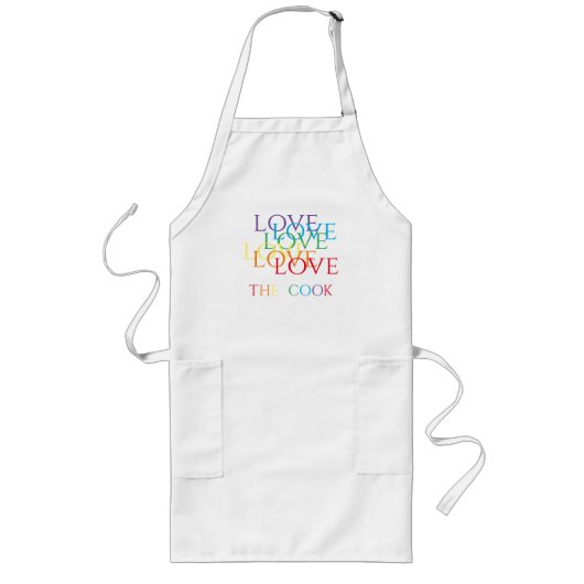 レインボーラブロングエプロン ロングエプロン (正面)