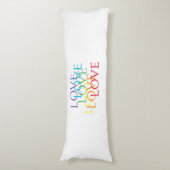 レインボーラブ抱き枕 ボディピロー (正面縦)