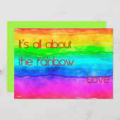 レインボーラブ03についてよ 招待状 (正面/裏面)