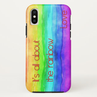 レインボーラブ03についてよ iPhone X ケース