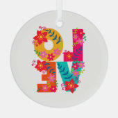 レインボーラブ ガラスオーナメント (裏面)