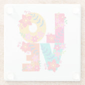 レインボーラブ ガラスコースター (裏面)