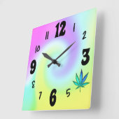 レインボーラブ スクエア壁時計 (傾斜)